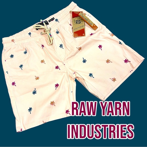πHOST PICKπ NWT Raw Yarn π§Ά Industries Palm Tree π΄ Shorts. Various Sizes - Picture 2 of 14
